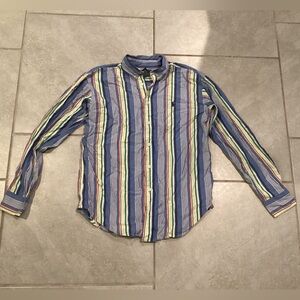 Ralph Lauren Blue Striped Casual Shirt